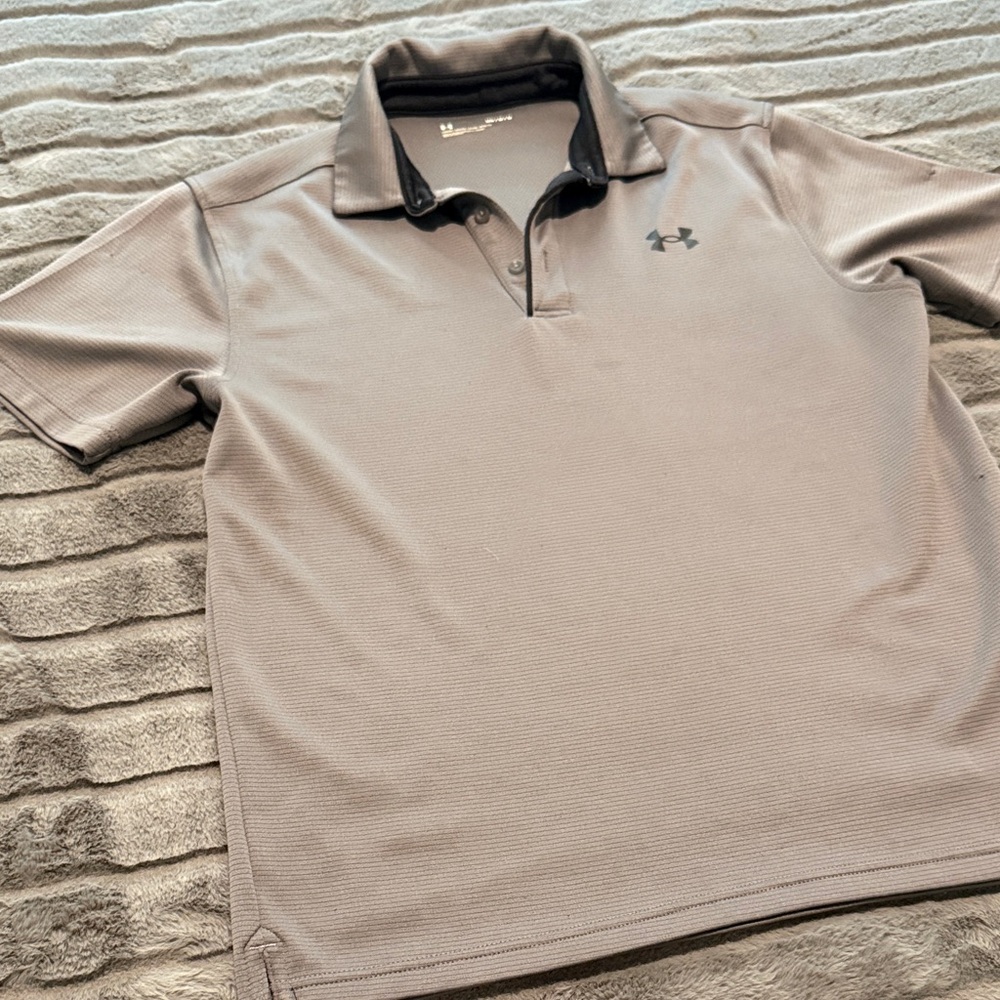 Under Armour Men's Polo Shirt in Gray and Black